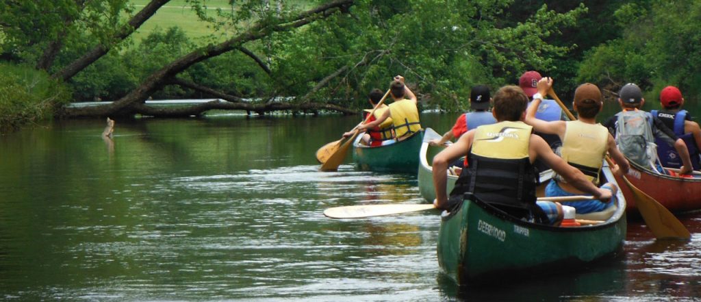Canoeing at Camp Deerwood